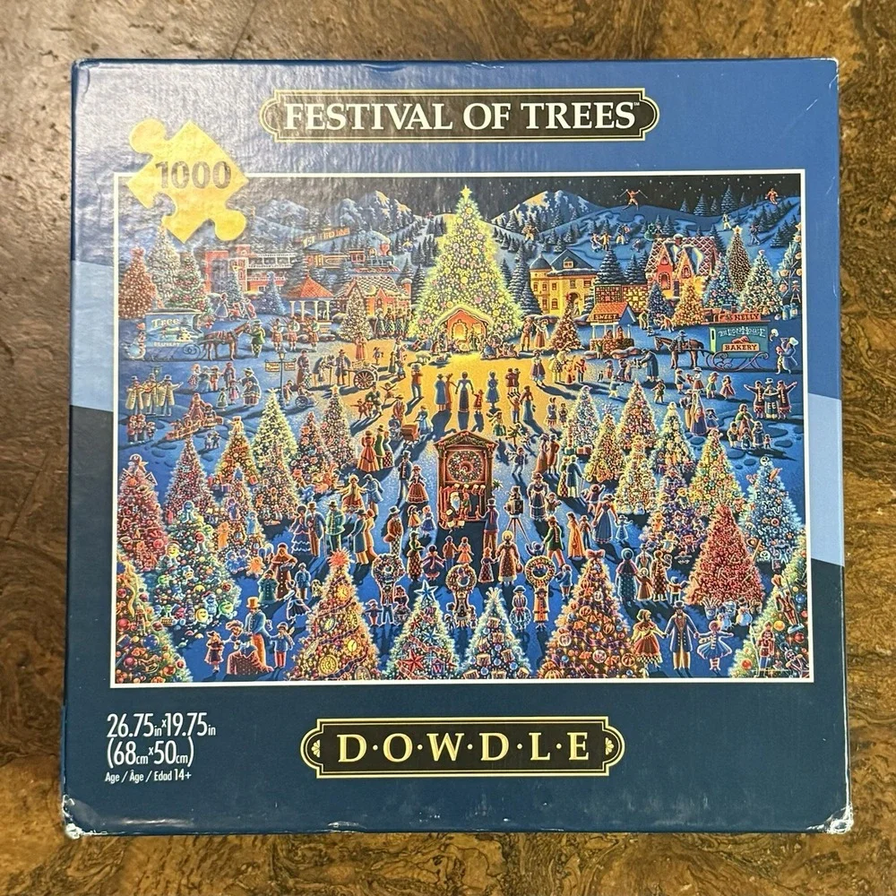 Festival Of Trees 1000‎ Pc Jigsaw Puzzle, Brand New-Sealed Box!